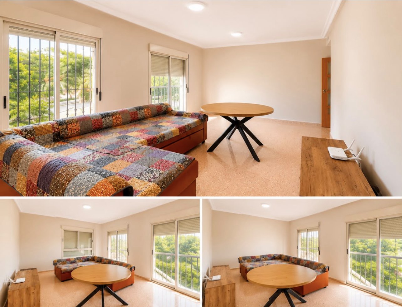 The same room after: painted, clean and ready to live in